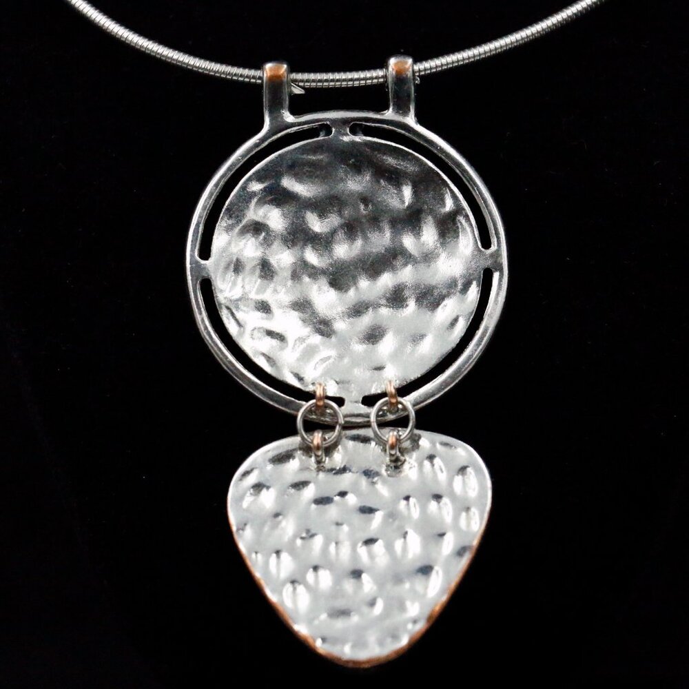 Round & Triangular Double Drop Necklace - Jntbs2 - image 4